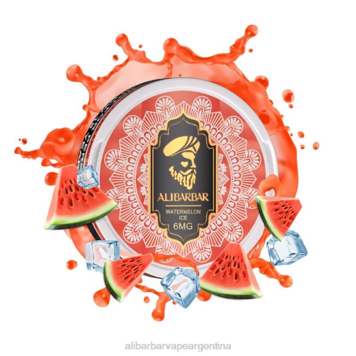 Alibarbar Vape Argentina hielo de sandia - Alibarbar bolsas de nicotina 2VF294