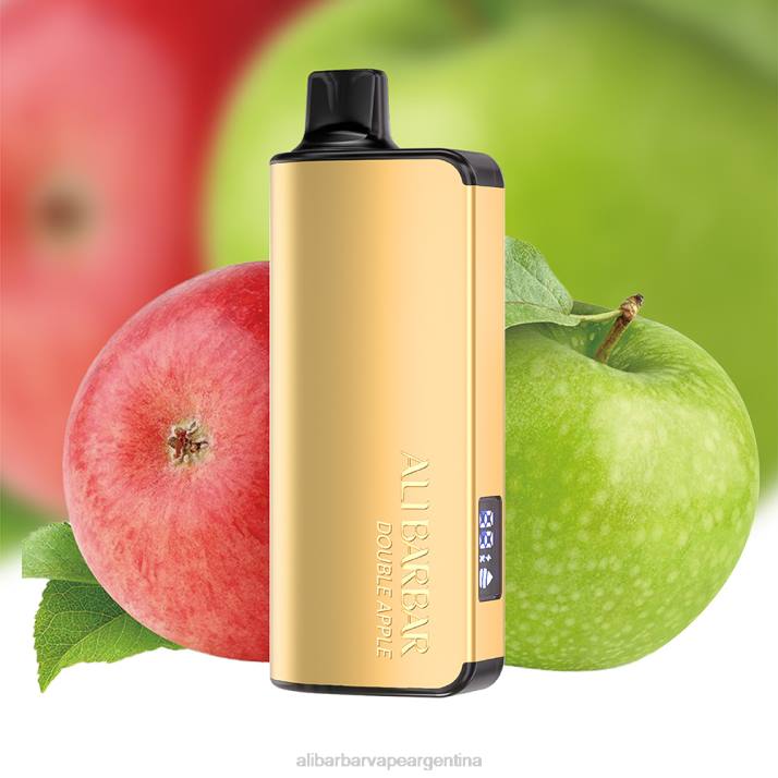 Alibarbar Vape Argentina manzana doble - Alibarbar Ingot 9000 vaporizadores desechables 2VF228